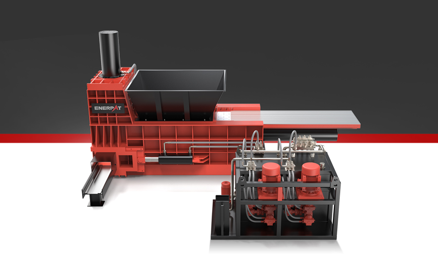 Three-Way Metal Recycling Baler