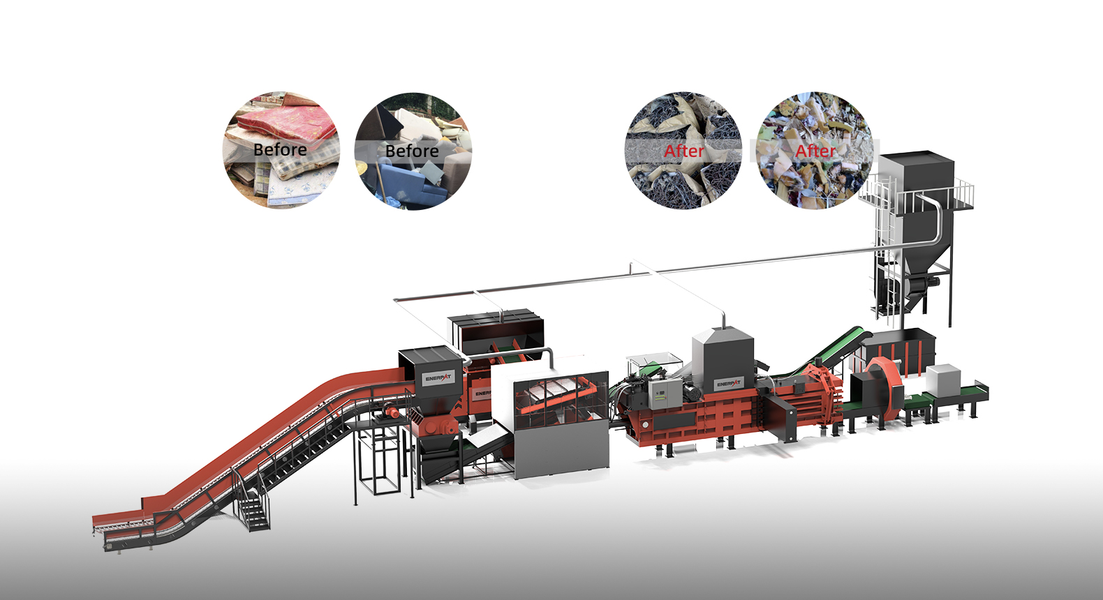 Pocket Coils Recycling Line