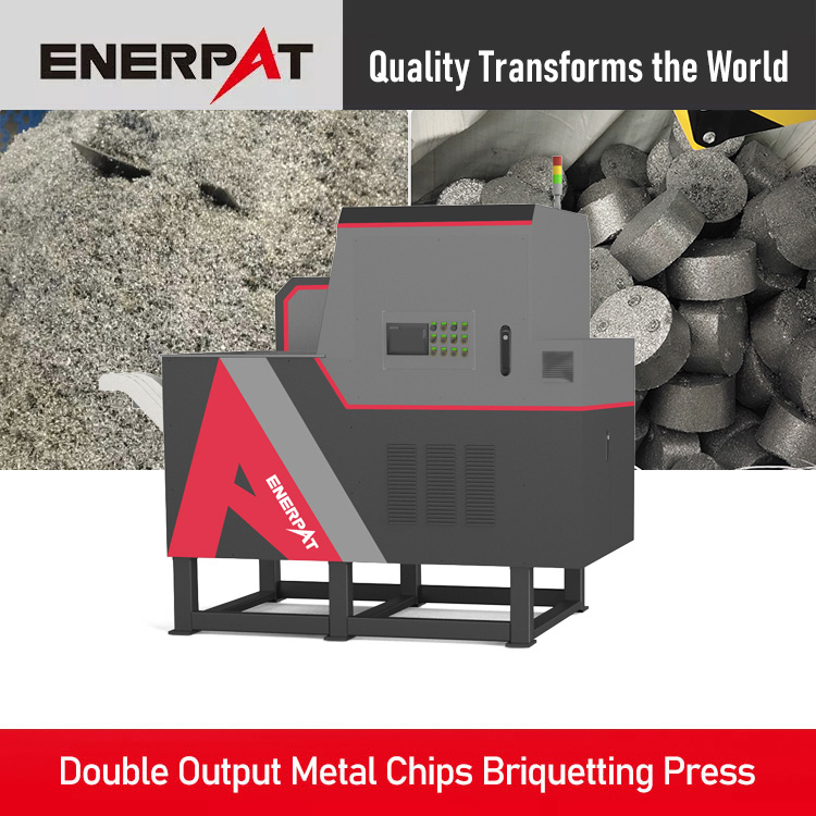 Double Output Metal Chips Briquetting Press