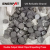 ENERPAT Dual Discharge Aluminium Chips Briquetting Machine